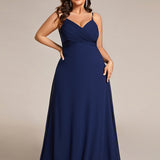 ever NOVA|Robe de demoiselle d'honneur drapée au dos avec décolleté en cœur