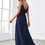 ever NOVA|Robe de demoiselle d'honneur drapée au dos avec décolleté en cœur