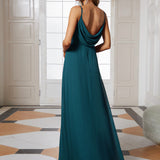 ever NOVA|Robe de demoiselle d'honneur drapée au dos avec décolleté en cœur