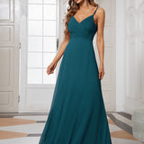 ever NOVA|Robe de demoiselle d'honneur drapée au dos avec décolleté en cœur