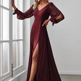 MEILLEURS CHOIX Robes de soirée bordeaux