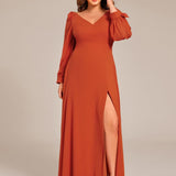 ever IVORY|Robe invitée mariage à manches fendues et dos nu