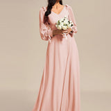 ever IVORY|Robe invitée mariage à manches fendues et dos nu