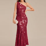 ever ARCELIA|Robe de soirée sirène à une épaule et paillettes