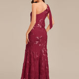 ever ARCELIA|Robe de soirée sirène à une épaule et paillettes