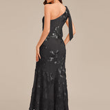 ever ARCELIA|Robe de soirée sirène à une épaule et paillettes