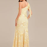 ever ARCELIA|Robe de soirée sirène à une épaule et paillettes