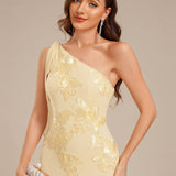 ever ARCELIA|Robe de soirée sirène à une épaule et paillettes