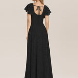 ever ZERENA|Robe en mousseline fleurie à manches volantées