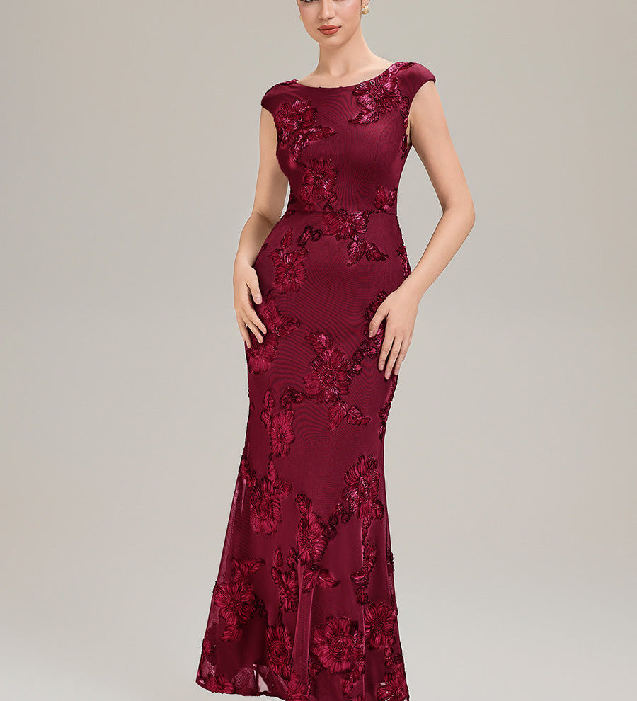 Robe de Soirée Chic Sirène Sans Manches à Épaule Unique en Tissu à Faible Élasthanne
