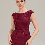 Robe de Soirée Chic Sirène Sans Manches à Épaule Unique en Tissu à Faible Élasthanne