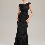 Robe de Soirée Chic Sirène Sans Manches à Épaule Unique en Tissu à Faible Élasthanne
