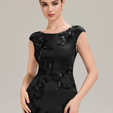 Robe de Soirée Chic Sirène Sans Manches à Épaule Unique en Tissu à Faible Élasthanne