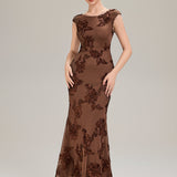 Robe de Soirée Chic Sirène Sans Manches à Épaule Unique en Tissu à Faible Élasthanne