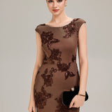 Robe de Soirée Chic Sirène Sans Manches à Épaule Unique en Tissu à Faible Élasthanne
