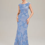 Robe de Soirée Chic Sirène Sans Manches à Épaule Unique en Tissu à Faible Élasthanne