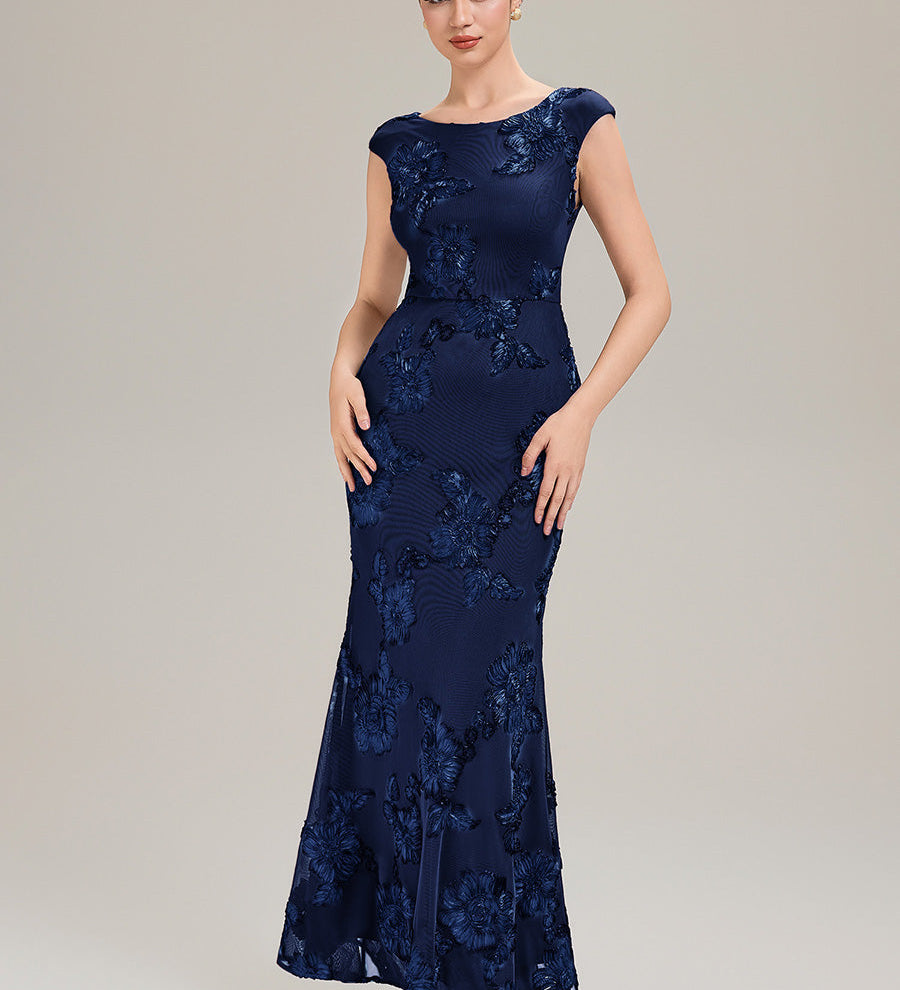 Robe de Soirée Chic Sirène Sans Manches à Épaule Unique en Tissu à Faible Élasthanne