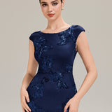 Robe de Soirée Chic Sirène Sans Manches à Épaule Unique en Tissu à Faible Élasthanne