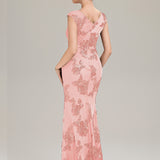 Robe de Soirée Chic Sirène Sans Manches à Épaule Unique en Tissu à Faible Élasthanne
