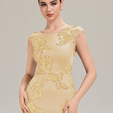 Robe de Soirée Chic Sirène Sans Manches à Épaule Unique en Tissu à Faible Élasthanne