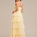 ever ROSALYN|Robe d?¡¥invitée de mariage élégante en mousseline à volants