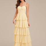 ever ROSALYN|Robe d?¡¥invitée de mariage élégante en mousseline à volants