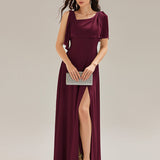 ever SABRINA|Robe longue sans manches à décolleté halter fente haute