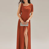 ever SABRINA|Robe longue sans manches à décolleté halter fente haute