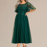 ever TAYLOR|Robe de soirée midi à paillettes