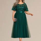 ever TAYLOR|Robe de soirée midi à paillettes