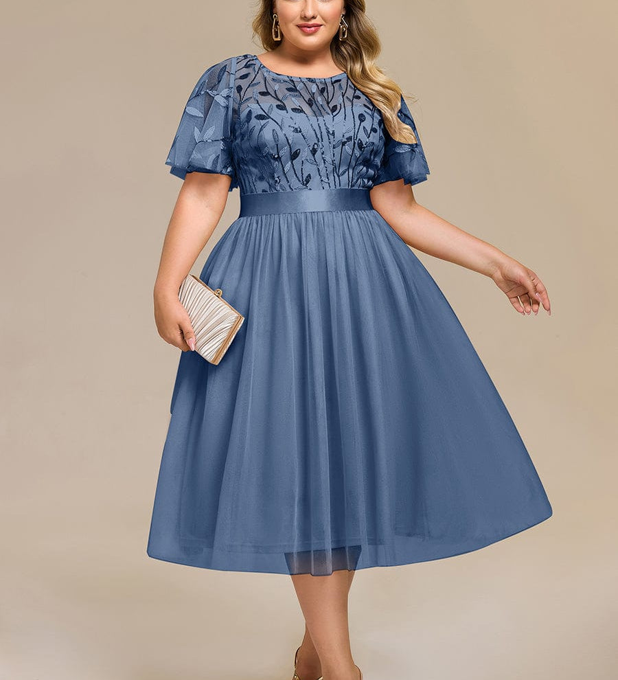 ever TAYLOR|Robe de soirée midi à paillettes