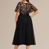 ever TAYLOR|Robe de soirée midi à paillettes