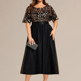 ever TAYLOR|Robe de soirée midi à paillettes