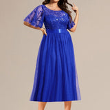 ever TAYLOR|Robe de soirée midi à paillettes