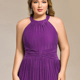ever EVERLAINE|Robe de soirée formelle scintillante à col licou avec silhouette trapèze