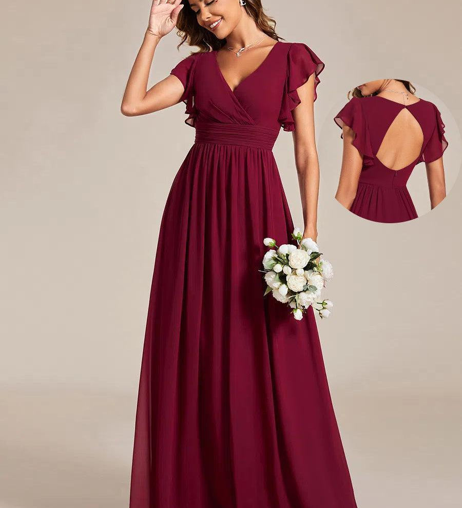MEILLEURS CHOIX Robes de soirée bordeaux