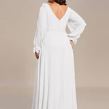 ever IVORY|Robe invitée mariage à manches fendues et dos nu