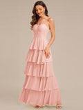 ever ROSALYN|Robe d?¡¥invitée de mariage élégante en mousseline à volants