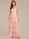 ever ROSALYN|Robe d?¡¥invitée de mariage élégante en mousseline à volants